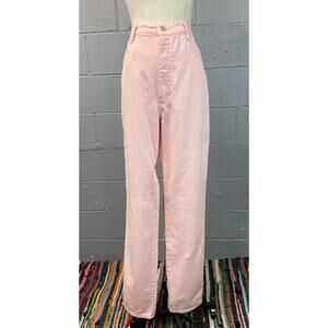 Vintage 1980s Pastel Pink High Waist Mom Jeans Roper Jeans Bareback Tall Large